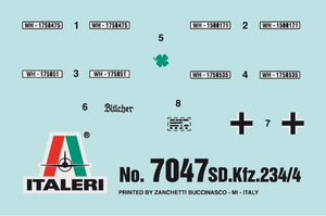 Italeri 7047 Sd. Kfz. 234/4 1/72 – imagen 9