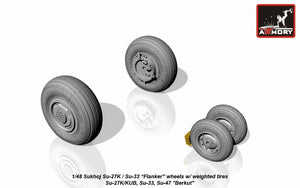 Armory Models AW48023 Sukhoj Su-27K / Su-33 Flanker wheels 1/48 – immagine 2