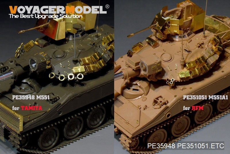 Voyager Model PE351051 Modern US M551A1 Sheridan Airborne Tank For RFM 5020 1/35 – immagine 22