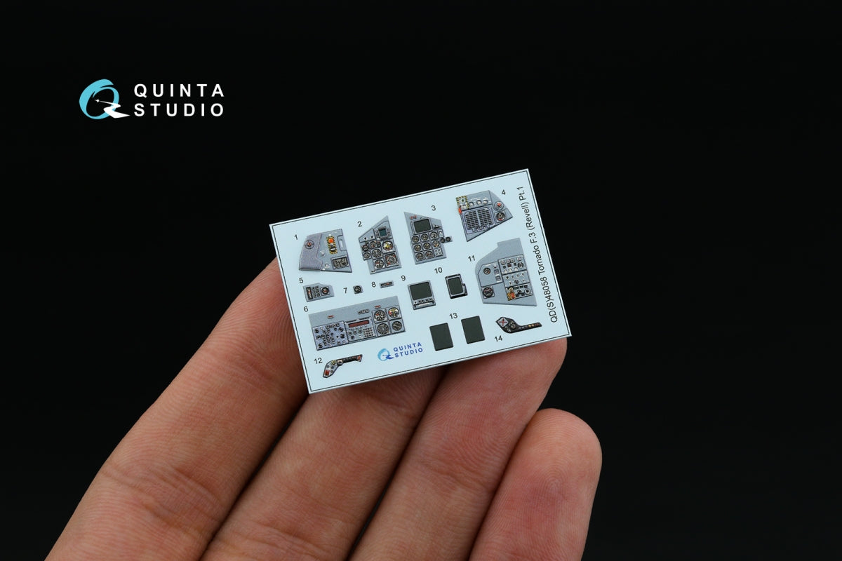 Quinta Studio QDS+48058 Tornado F.3 3D-Printed &amp;amp; coloured Interior on decal paper (Revell) (small version) (with 3D-printed resin parts) 1/48 – Bild 4