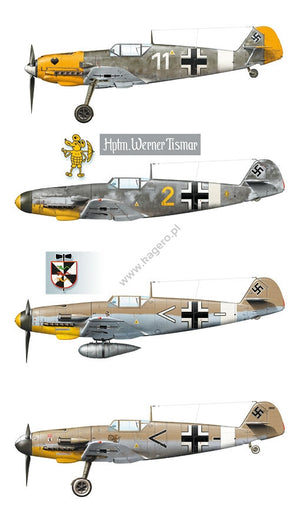 Kagero 15034 Messerschmitt Bf 109s over the Mediterranean Part I (kalkomania/decals) EN/PL – imagen 9