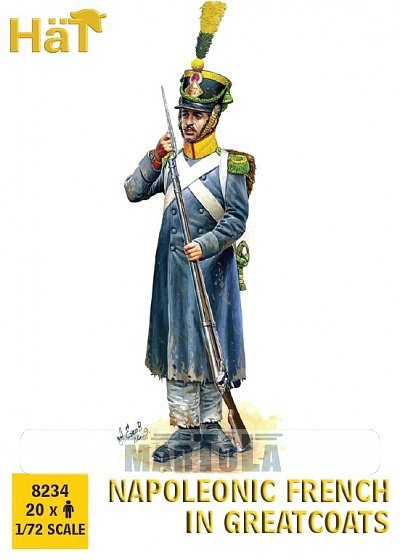 Hat 8234 Napoleonic French in Greatcoats 1/72
