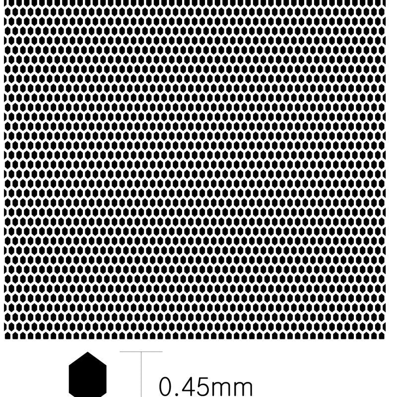 KA Models KA-00006 HEXAGON PATTERN MESH B 0.45mm X 0.3mm – Bild 4