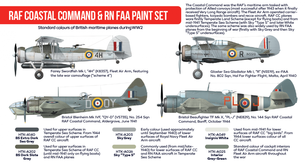 Hataka HTK-AS49 RAF Coastal Command &amp;amp; RN FAA paint (6x17ml) – imagen 2