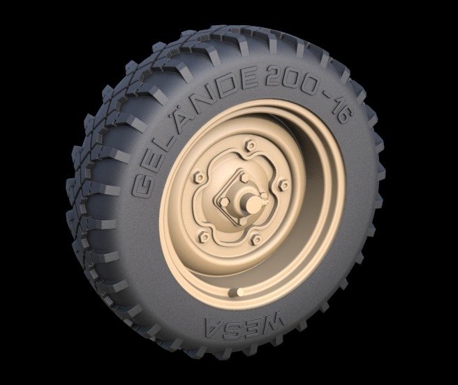 Panzer Art RE35-266 Schwimmwagen offroad wheels 1/35 – imagen 2