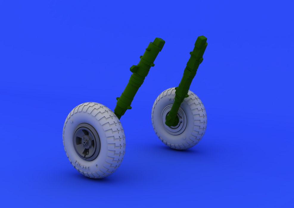 Eduard 648118 Spitfire wheels - 4 spoke w/ pattern 1/48 (EDUARD)