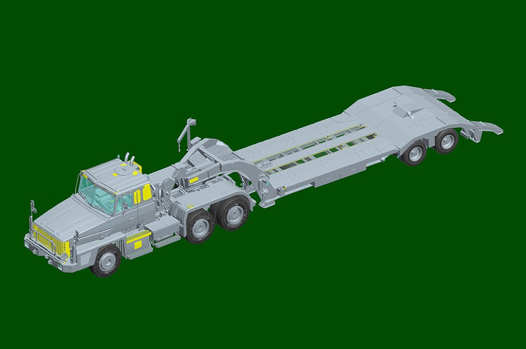 Hobby Boss 85527 Scammell Commander with 62 tonne Crane Fruehauf semi-trailer 1/35 – immagine 7