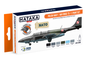 Hataka HTK-CS46 Polish Navy / Air Force TS-11 paint set (6x17ml)