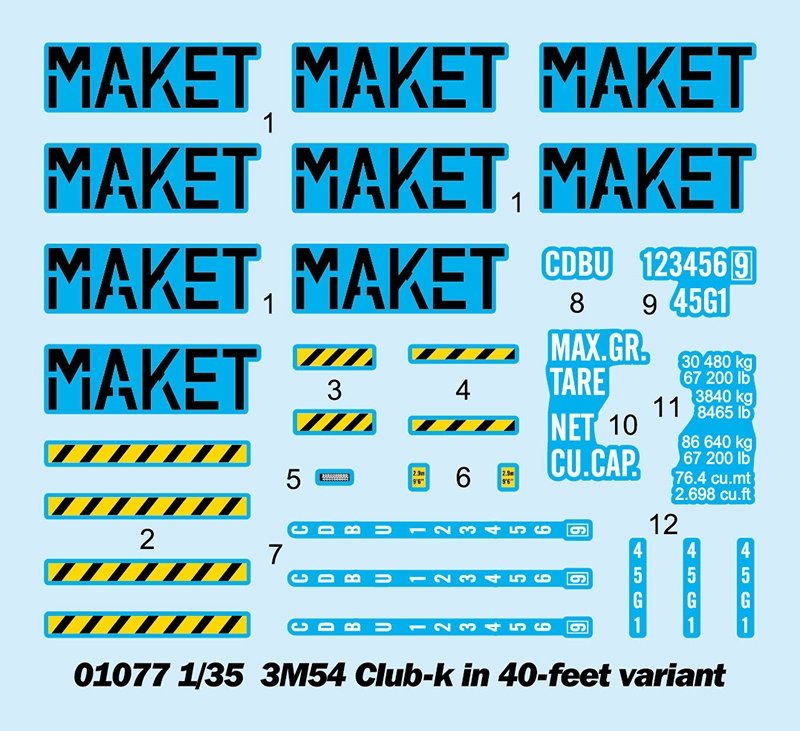 Trumpeter 01077 3M54 Club-k en version 40 pieds, échelle 1/35 – image 12