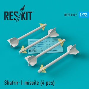 RESKIT RS72-0147 SHAFRIR-1 MISSILES (4 PCS) 1/72