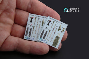Quinta Studio QD48181 Su-27UB 3D-Printed coloured Interior on decal paper (for KittyHawk kit) 1/48 – imagen 3