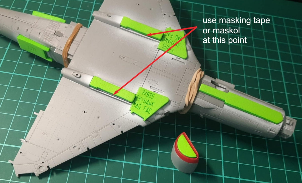 Omask 74895 A-4 Skyhawk wheelbay plugs (for Magic Factory) 1/48 – immagine 2