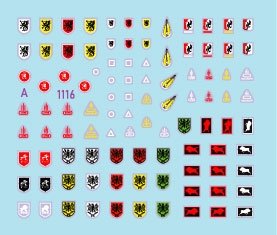 Star Decals 72-A1116 StuG-Abt #1 Generic insignia and unit markings for the Sturmgeschûtz units. StuG-Abt 177. 182, 185, 186, 190, 191, 197 1/72 – immagine 2