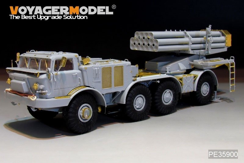 Voyager Model PE35900 Modern Russian 9P140 TEL of 9K57 Uragan(BM-27) MLRS Basic For TRUMPETER 1/35 – Bild 3