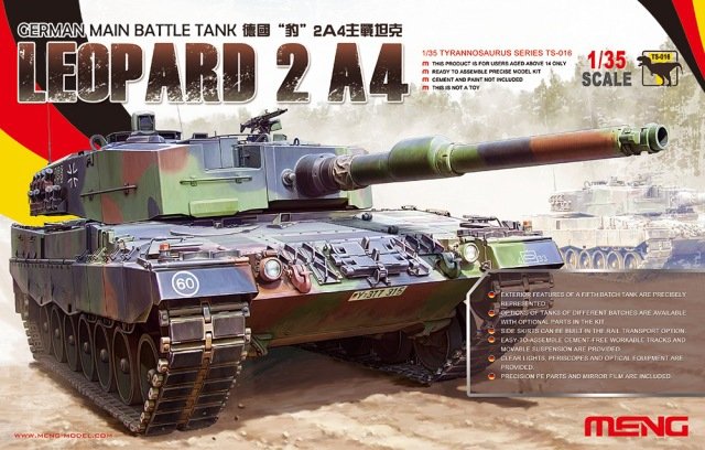 Meng TS-016 Leopard 2 A4 Char de combat principal allemand (1/35)