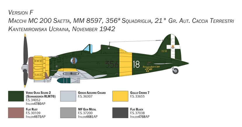 Italeri 2767 Macchi C.200 Série XXI-XXIII 1/48 – image 8