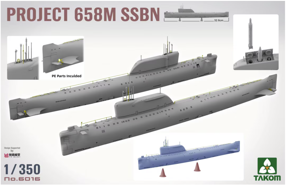 Takom 6016 Project 658M SSBN 1/350 – image 2