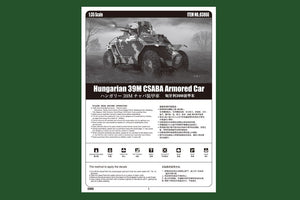 Hobby Boss 83866 Hungarian 39M CSABA Armored Car 1/35 – zdjęcie 5