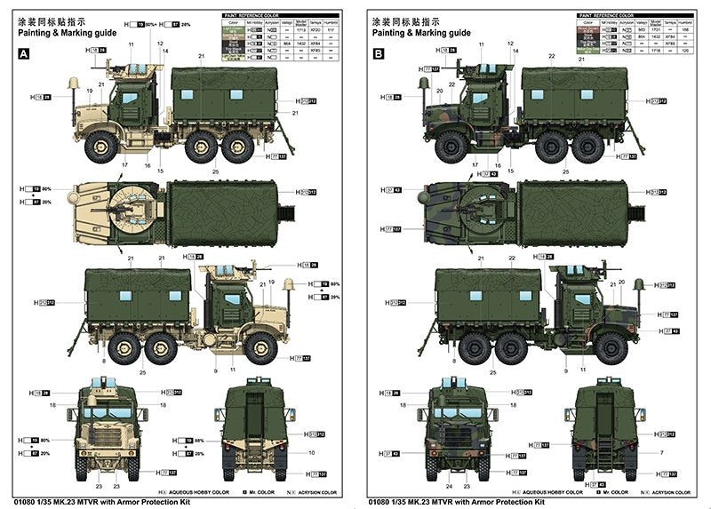 Trumpeter 01080 MK.23 MTVR with Armor Protection Kit 1/35 – imagen 2