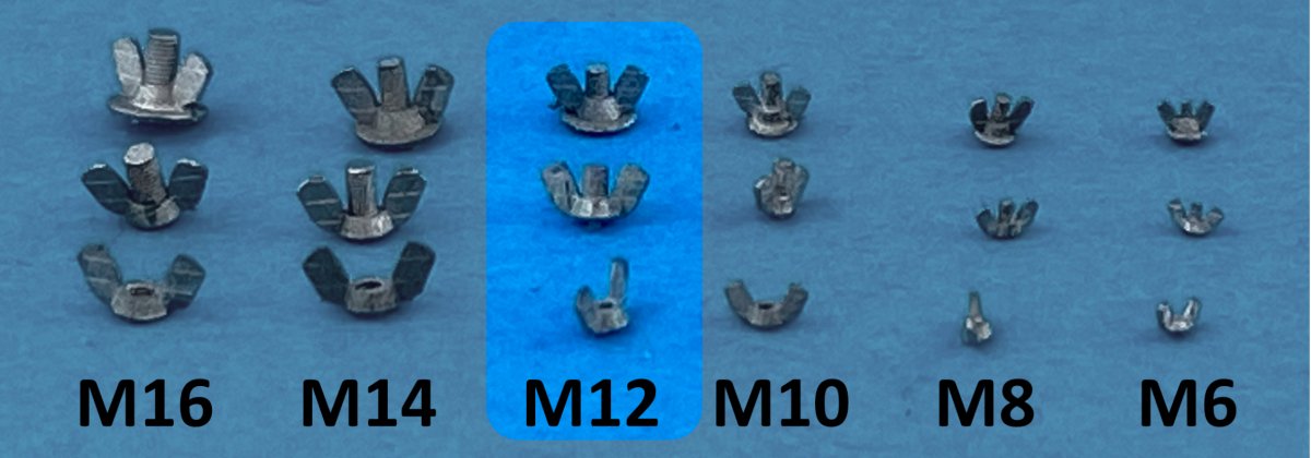 Point de non-retour 1623004 Écrous à oreilles M12 1/16 – image 2