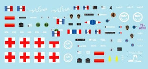 Star Decals 72-A1101 ISAF-Afghanistan # 2. Peacekeepers from France. Renault VAB, VAB Sanitaire, Panhard VBL. 1/72 – Bild 3