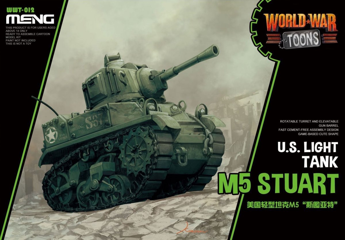 Meng Model WWT-012 US Light Tank M5 Stuart