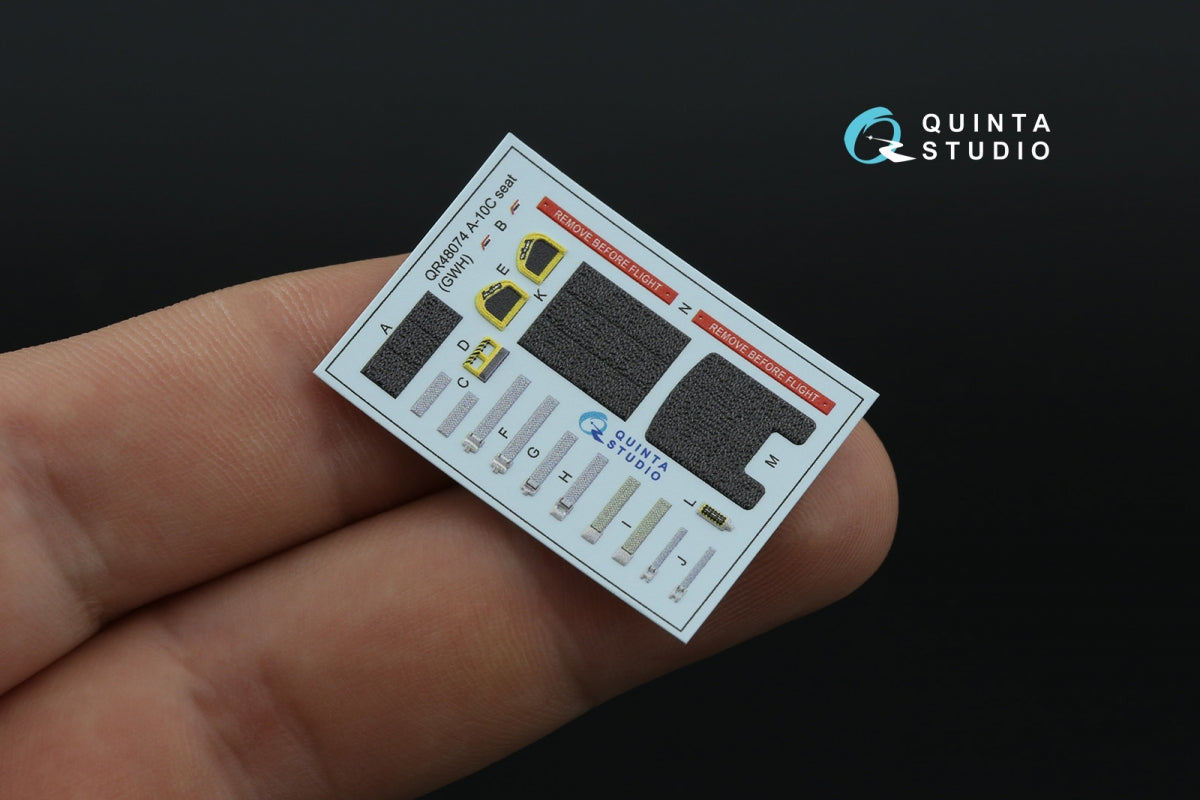 Quinta Studio QD48474 A-10C 3D-Printed coloured Interior on decal paper (GWH) 1/48 – imagen 6