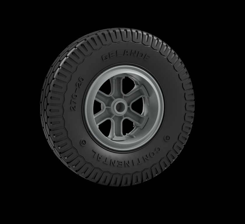 Panzer Art RE35-797 Sd.Kfz 8 Early front wheels (Continental) 1/35 – imagen 2