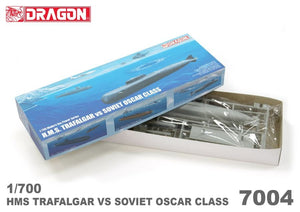 Dragon 7004 HMS Trafalgar contre Oscar soviétique 1/700
