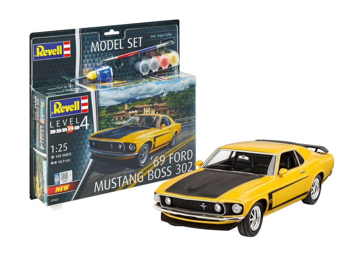 Revell 67025 '69 Ford Mustang Boss 302 Model Set 1/25
