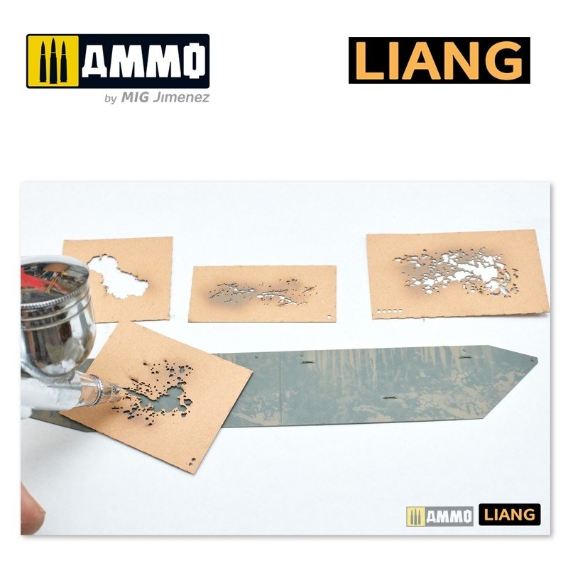 Liang 0003 Splashes Mud Effects Airbrush Stencils – Bild 4