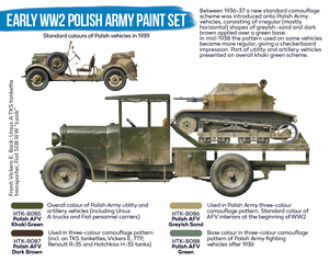 Hataka HTK-BS11 Early WW2 Polish Army paint set 4x17ml – Bild 2
