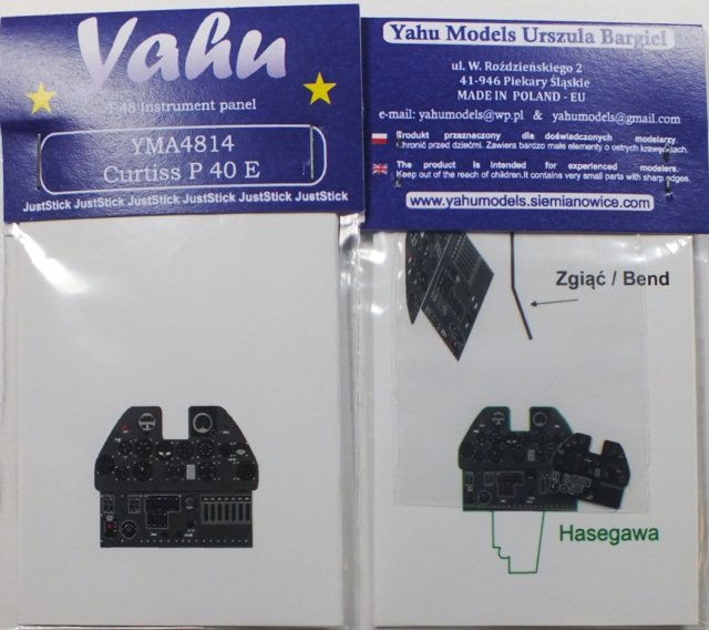 Yahu YMA4814	P-40 E (Hasegawa) 1/48