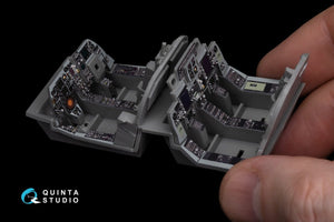Quinta Studio QDS-48270 EA-6B Prowler (ICAP II) 3D-Printed &amp;amp; coloured Interior on decal paper (Kinetic) (Small version) 1/48 – immagine 9