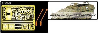 AFV Club TH35009 Seconde Guerre mondiale allemand Sd.Kfz.251 Ausf.C 1/35 