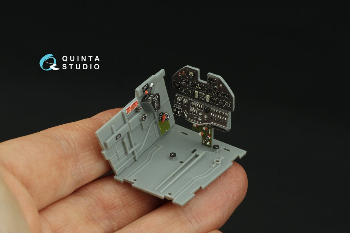 Quinta Studio QD32122 P-40E War Hawk 3D-Printed &amp;amp; coloured Interior on decal paper (Trumpeter) 1/32 – immagine 8