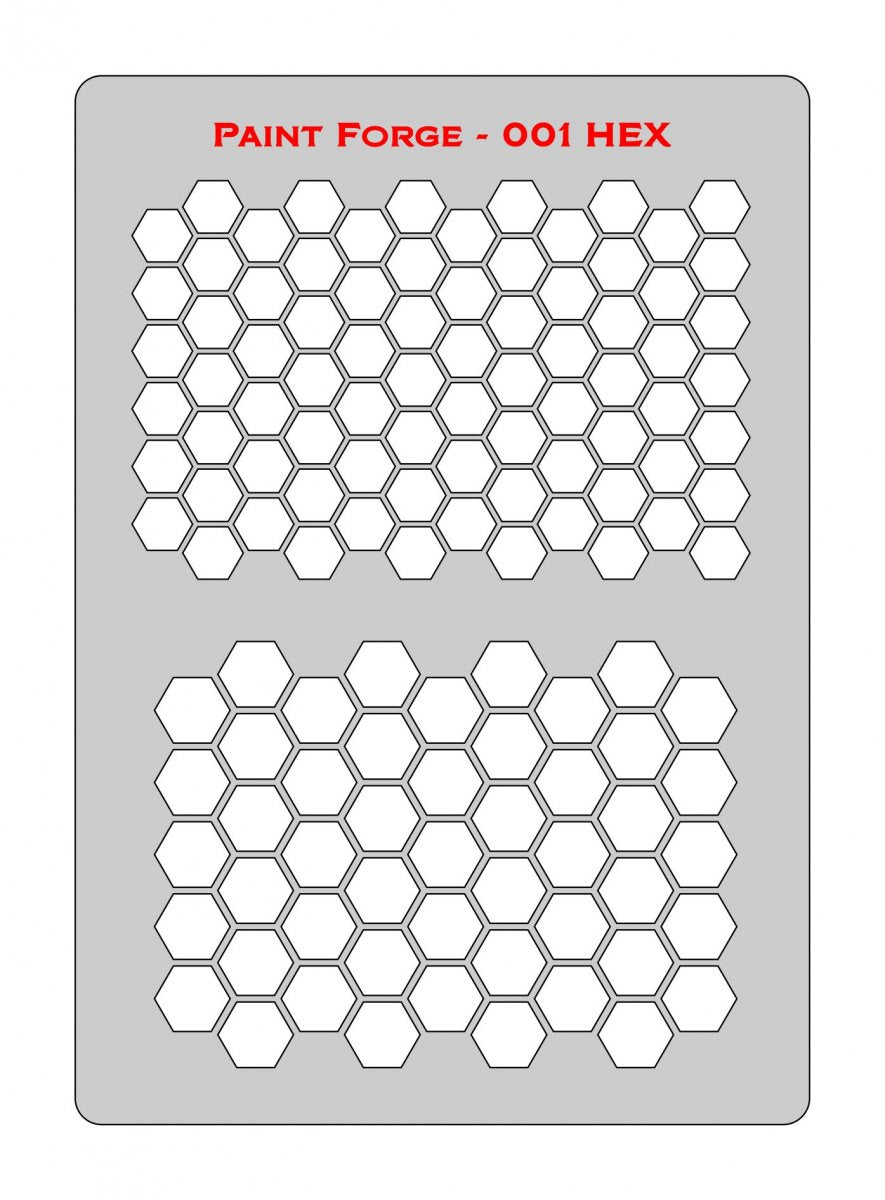 Paint Forge PFST001M STENCIL - HEX