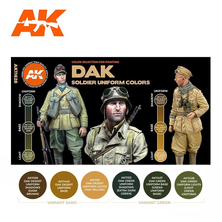 AK Interactive AK11628 DAK SOLDIERS UNIFORM COLORS – Bild 2