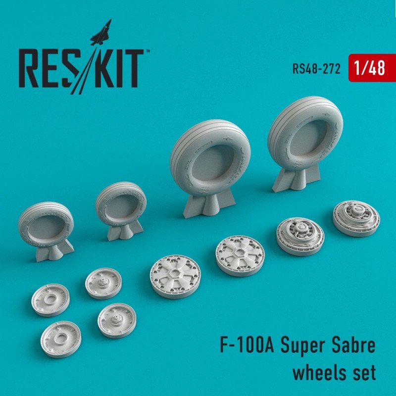 RESKIT RS48-0272 F-100 (A) Super Sabre wheels set 1/48