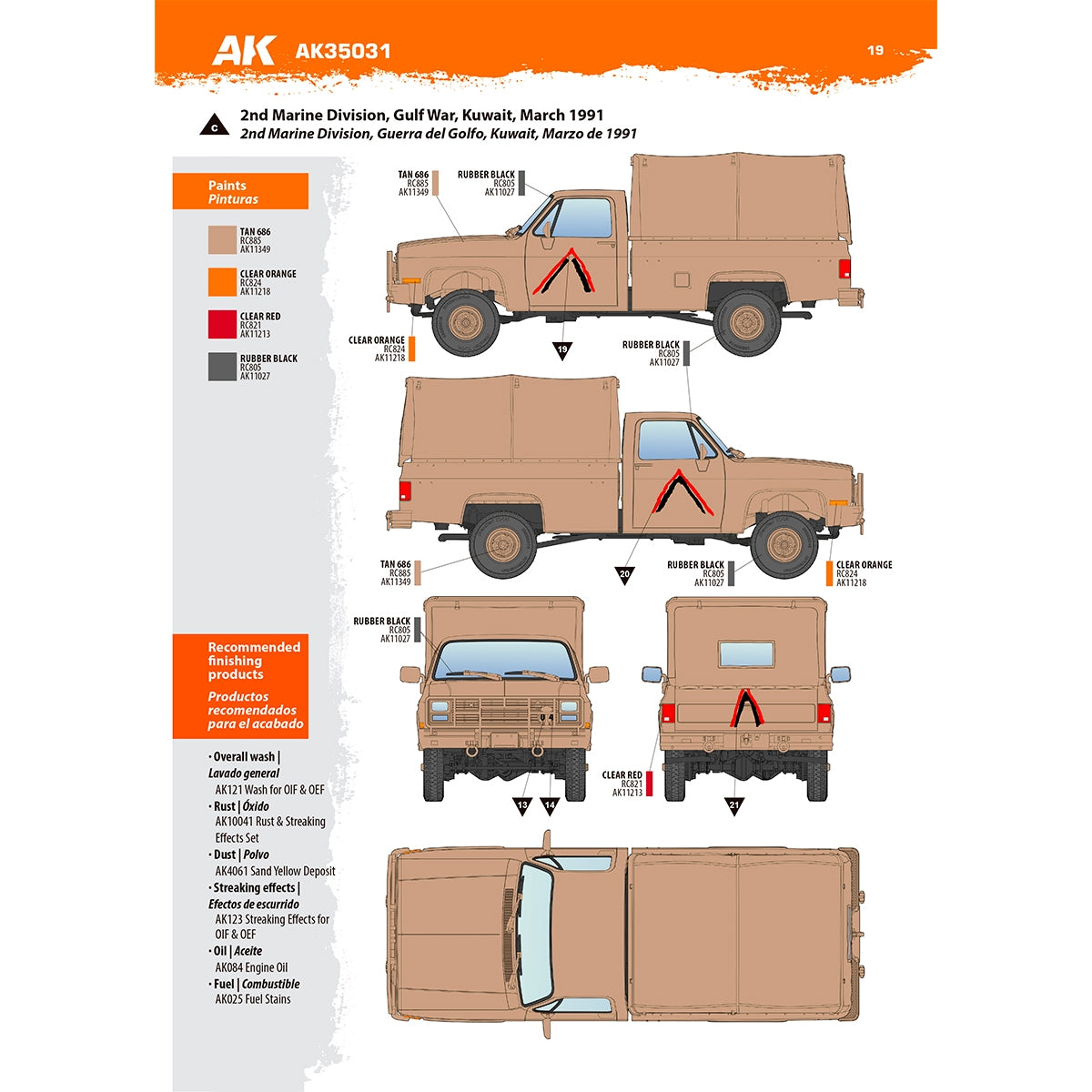 AK Interactive AK35031 M1008 TROOP CARRIER WITH TARP 1/35 – immagine 18