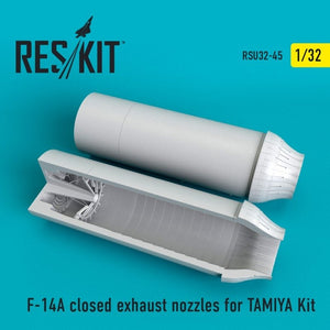 RESKIT RSU32-0045 Buses d&amp;#39;échappement fermées pour F-14A Tomcat (kit TAMIYA 1/32)