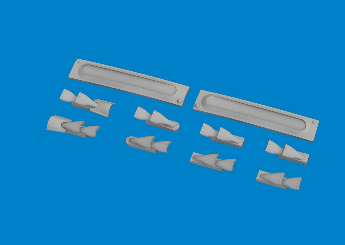 Eduard 6481098 P-40E radiators upgrade set PRINT EDUARD 1/48 – image 3