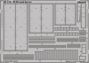 Eduard 36113 M-26 tool boxes 1/35 Hobby boss