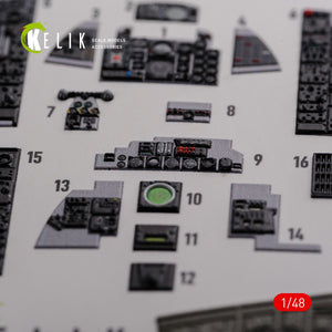 KELIK K48089 F-4J &amp;quot;Phantom II&amp;quot; interior 3D decals for Academy kit 1/48 – Bild 7