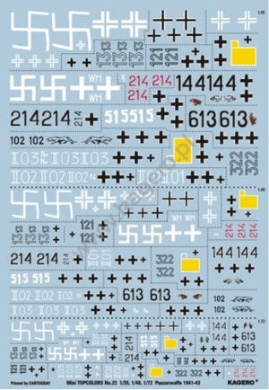 Kagero 15022 Panzerwaffe 1941-43 Part 1 (decals) PL/EN – imagen 3