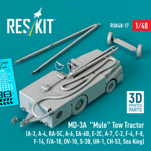 RESKIT RSK48-0017 MD-3A "Mule" Tow Tractor (3D Printed model kit) 1/48