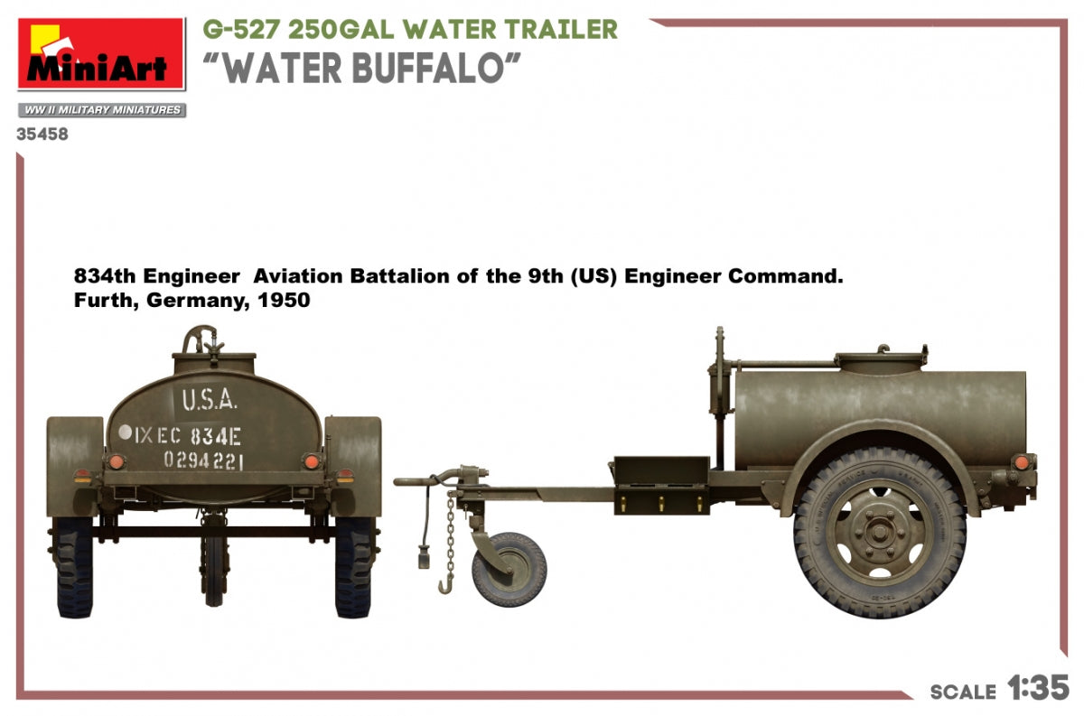 MiniArt 35458 G-527 250GAL WATER TRAILER “WATER BUFFALO” 1/35 – imagen 7