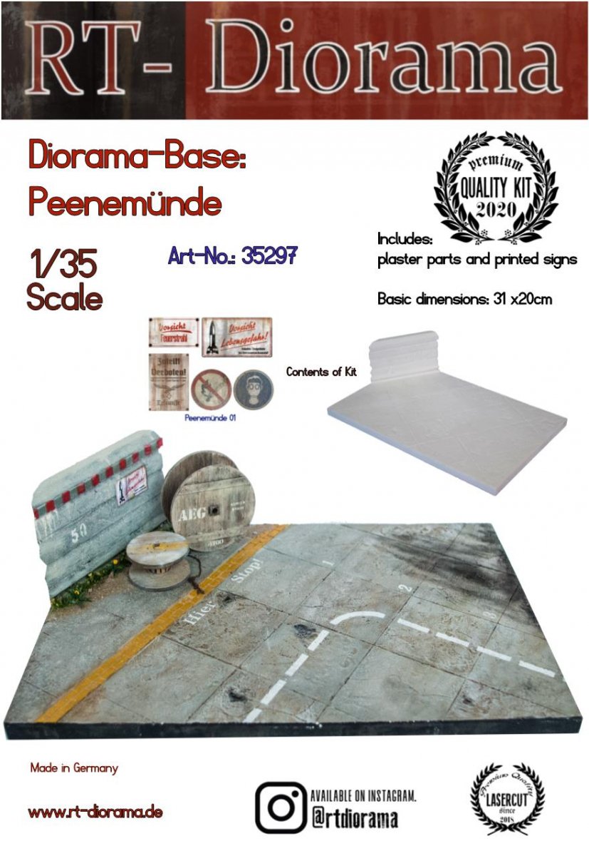 RT-Diorama 35297 Diorama-Base: "Peenemünde" 1/35