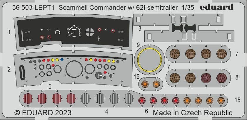 Eduard 36503 Scammel Commander avec semi-remorque 62t HOBBY BOSS 1/35
