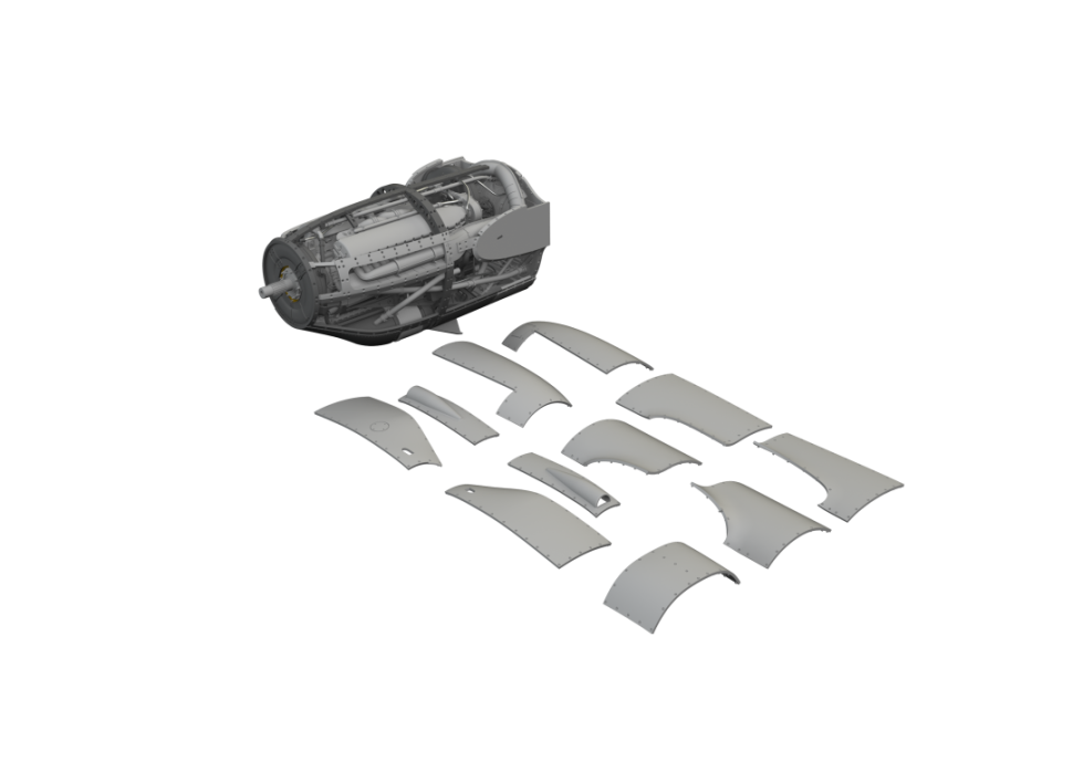 Eduard 6481037 P-38F/G Right Engine PRINT TAMIYA 1/48 – Bild 2